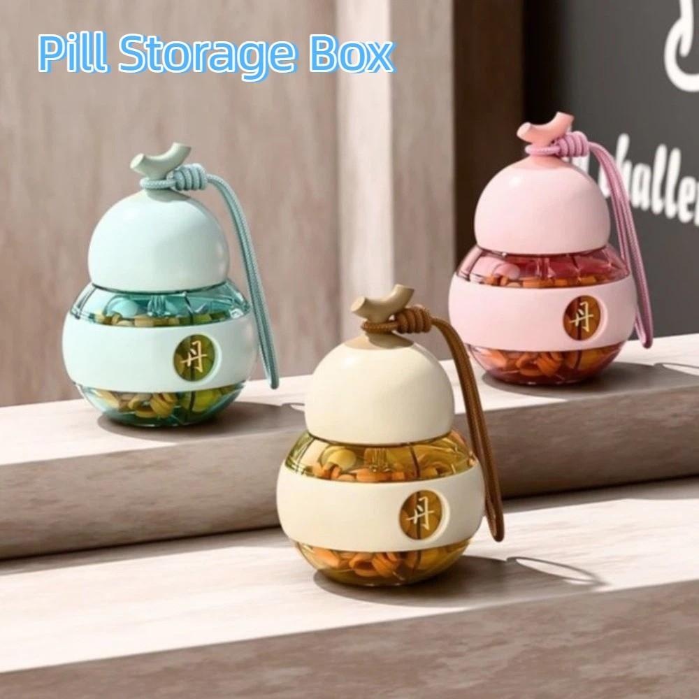 Small Gourd Pill Storage Box Dustproof Pill Organizer Weekly Pill Container Home Daily