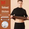 Mao Ren Men's Combed Cotton Fleece-Lined Thermal Underwear Set