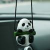 Шнурок Панда Автомобильное зеркало заднего вида Подвеска из смолы для автомобиля Подвесное украшение для автомобиля Украшение для автомобиля