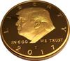 Donald Trump Gold Coin 2017, Gold Plated Collectable Coin, 45th President, Certificate of Authenticity Official GOPBOX