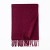 Thickened Autumn and Winter Plaid 100 Wool Scarf Atmosphere Women's All-match Fashion Warm Wool Scarf Comfortable Shawl