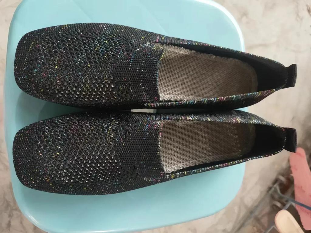 Женская сетчатая квадратная дышащая повседневная обувь на Хэллоуин, осень, повседневные простые туфли на плоской подошве с вырезами, Zapatos De Mujer 2024