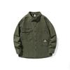 Heavy Retro Khaki Tooling Jacket Men'S Loose Large Size Trendy Brand Youth Shirt Casual Coat Trendy