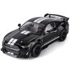 დიდი 1/18 მასშტაბის Ford Mustang GT500 მინიატურა ალუმინის Diecast მეტალის სატრანსპორტო საშუალების მოდელი კოლექციონერული ნივთები ხმითა და სინათლით სათამაშოები მანქანის საჩუქრები ბავშვებისთვის ბიჭებისთვის