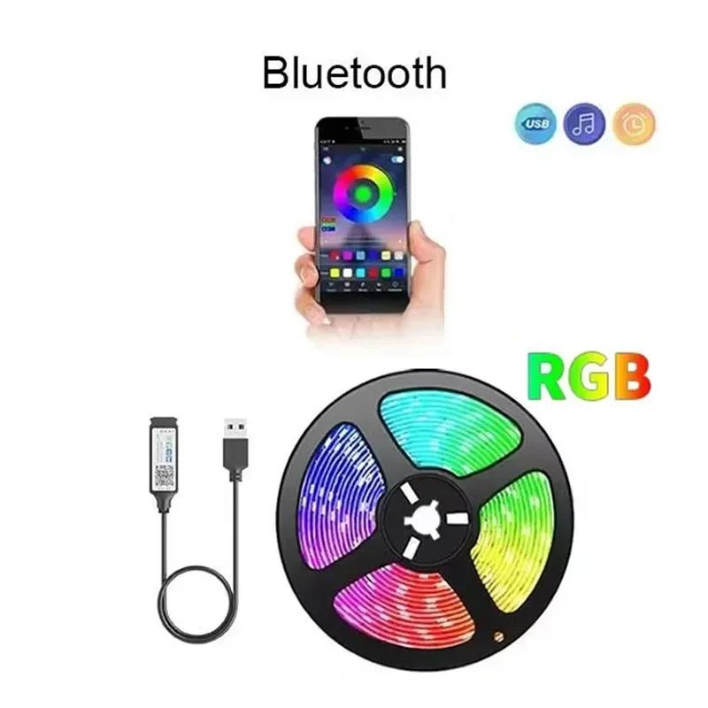 Светодиодные ленты USB Bluetooth App Control LED Lights для телевизора RGB 5050 Гибкая лента диодов Подсветка телевизора Украшение комнаты