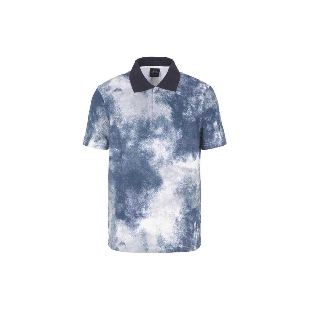 ARMANI EXCHANGEAE Polo Shirt Men's Blue White 6RZFAE-ZJ81Z-21CE