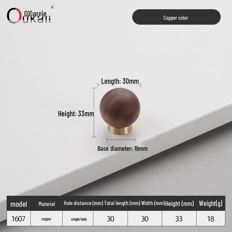 Красочная керамическая ручка для шкафов и ящиков - Круглая, одно отверстие