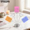 WTEMPO Heart/Ring Shaped Design Card Holders Party Supplies Home Decorations Festive Ornaments Small Gifts Message Card Holders Business Card Holders