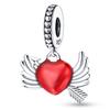 925 Silver Valentine's Day Love Pink Series Beads Suitable For Pan Bracelet Diy Anniversary Jewelry Gift