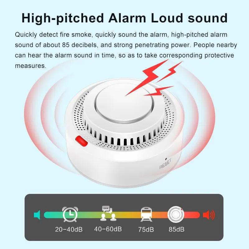 WiFi интеллектуальный детектор дыма Tuya App Controlled Smoke Sensor Alarm Device