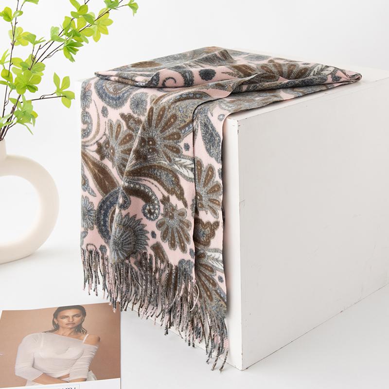 Women Winter Scarf Paisley Print Cashmere Pashmina Shawls Wraps Hijab Shawls and Wraps Female Echarpe Scarves Luxury Brand