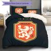 KNVB Pattern Bedding Quilt Set  Home Decoration  Gift (1 * duvet cover + 2 * pillowcase  without core)