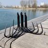 Рыболовный крючок Тройные якорьные крючки, Три крючка, Верхнее и нижнее кольца, Двойные кольца, Острые и быстро пробивающие чешую треугольные якорьные крючки