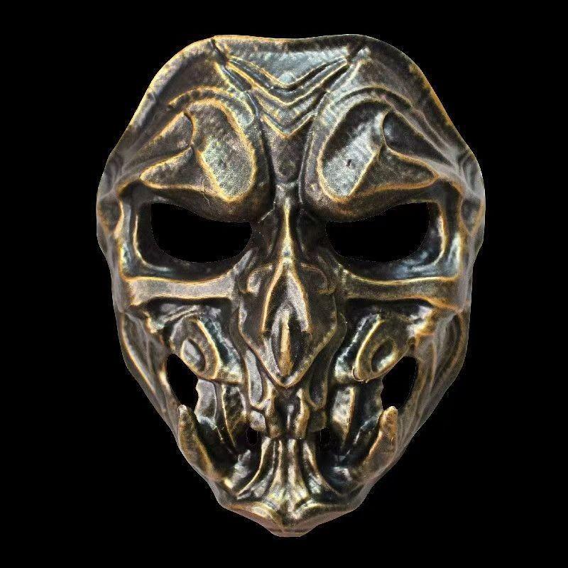 Silver Copper And Predator Resin Mask Role Play Prop For Activity Halloween