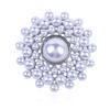 Elegant Round Flower Brooches Imitation Pearl Brooches Weddings Brooch Pins Jewelry Clothes Wedding Accessory Mom 'S Gifts