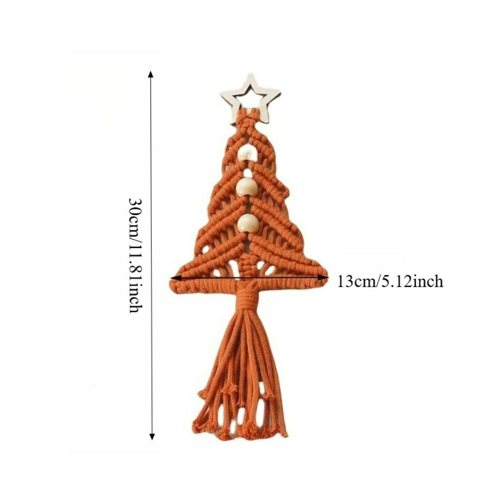 1pc Handmade Christmas Tree Pendant Set - Bohemian Style Hanging Decorations for Holiday Home, Backpacks & Door Frames