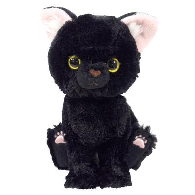 Sun Lemon Котенок Черный Кот Плюшевая Игрушка, 15 x 16.3 x 7.2 см, Животное, Кот, P-7551