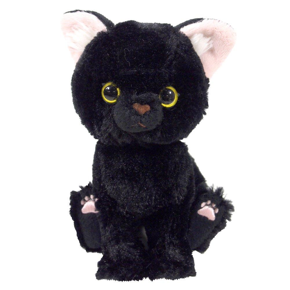 Sun Lemon Kitten Black Cat Plush Toy, 15 X 16.3 X 7.2 Cm, Animal, Cat, P-7551