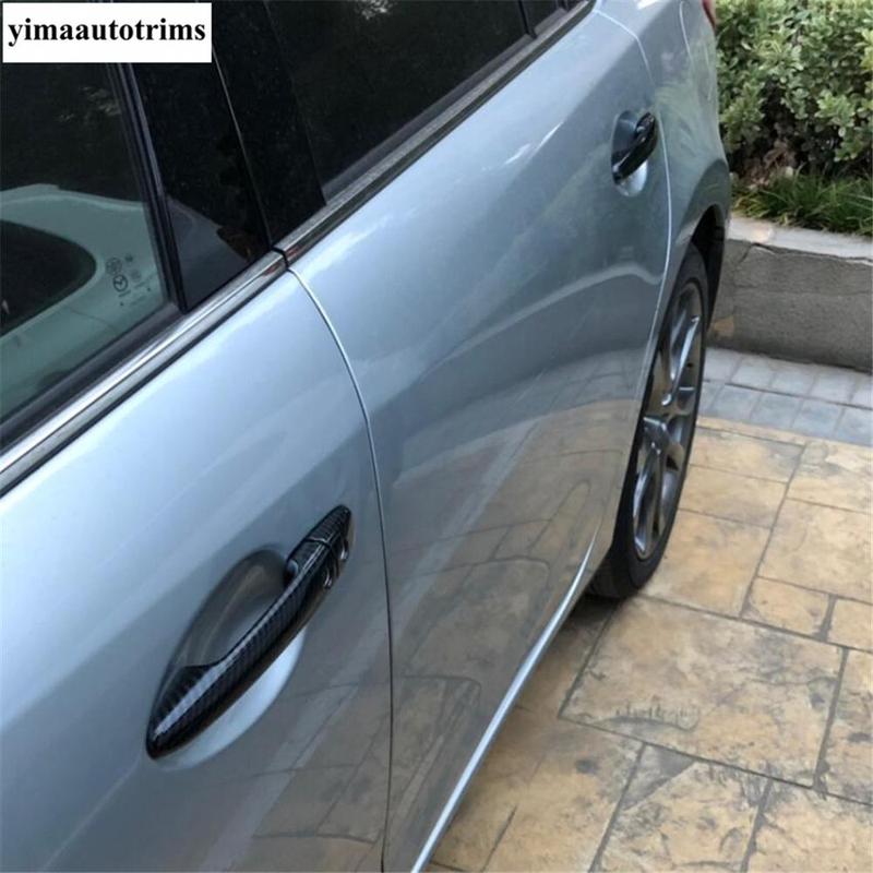 Car Outer Door Handle Protection Decorative Sequ Cover Trim For Mazda 6 - 2024 Carbon Fiber Accessories Exterior Kit
