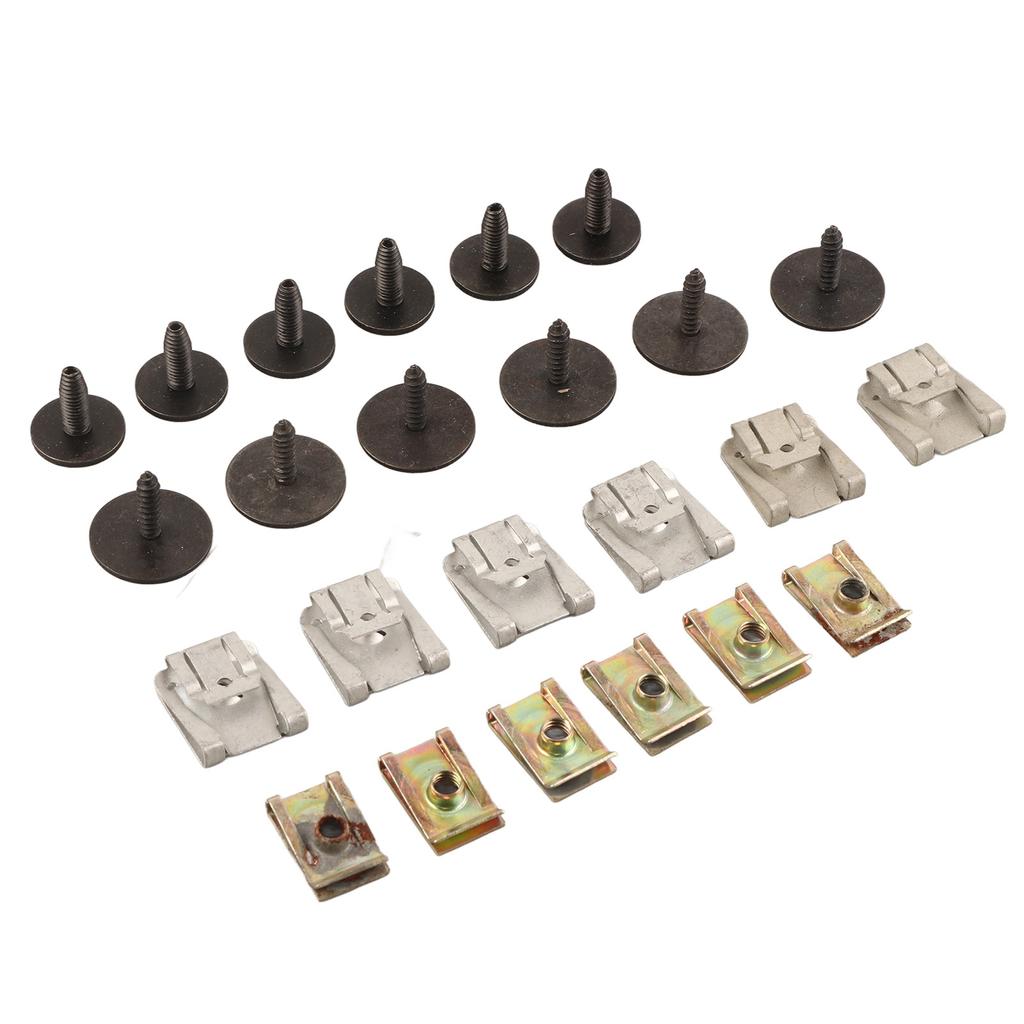 Engine Undertray Clips Screws Set Metal Replacement for E‑Class W211 2002‑2008