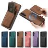 Suitable for Samsung A56 Phone Case All-inclusive Anti-drop A36 Magnetic Card Case Galaxy S25 Ultra Protective Case