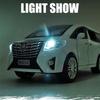 1:24 масштаба Toyota Alphard MPV, модель автомобиля, литой автомобиль из сплава, модель игрушечного автомобиля, откатная детская игрушка, коллекционные предметы, масштабная модель автомобиля