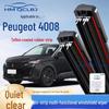 Универсальные бескаркасные двухслойные дворники для Peugeot 4008