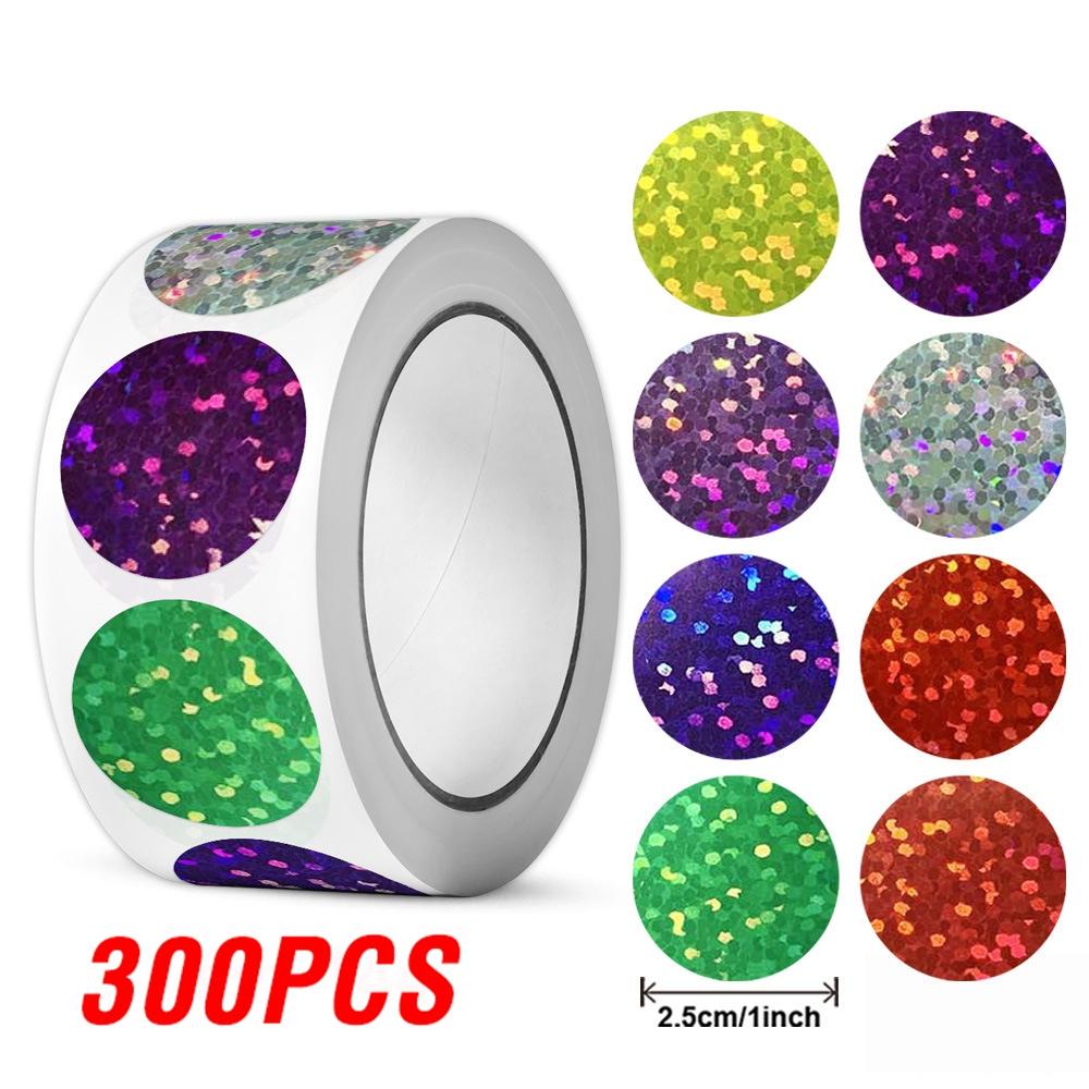 100-500pcs Glitter Star Stickers for Kids School Teacher Reward Sticker Party Decor Small Business Label Scrapbooking Stickers