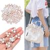 Apparel Sewing Crystal Hat Accessories Pearl Button Headwear Clip Pearl Hairpins Rhinestone Buttons