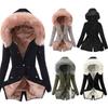 Ladies   Coat Womens Winter Warm Thick Long Jacket Hooded Overcoat