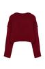 Women's Elegance Style Sweater Ecru Super Crop Knitwear Sweater