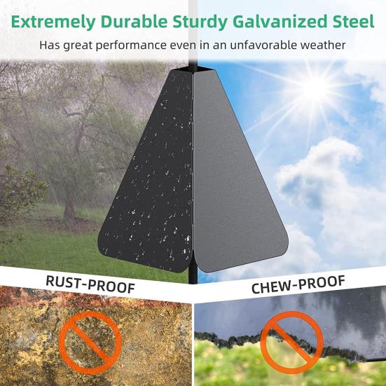 Перегородка для белки Прочная Удобная Гладкая поверхность Регулируемая Прочная защитная Простая установка Наружная подвесная кормушка для птиц Защита Садовые принадлежности