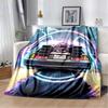 Classic Movie Back To The Future Flannel Throw Blanket Cartoon Blankets Sofa Cover Travel Camping Living Room Bedroom Decoration