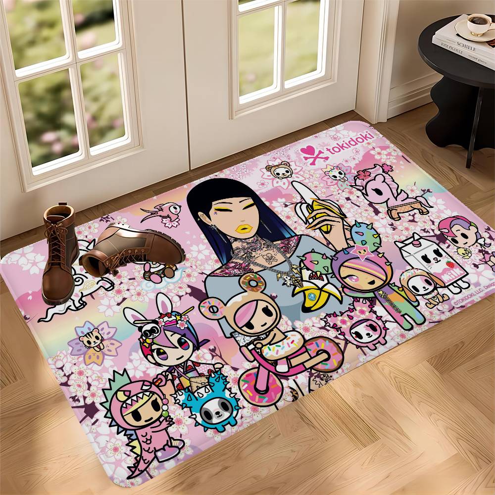 Мультяшный T-Tokidoki Кухонный коврик Детская Комната Спальня Декор Балкон Противоскользящий Коврик для двери Гостиная Alfombra