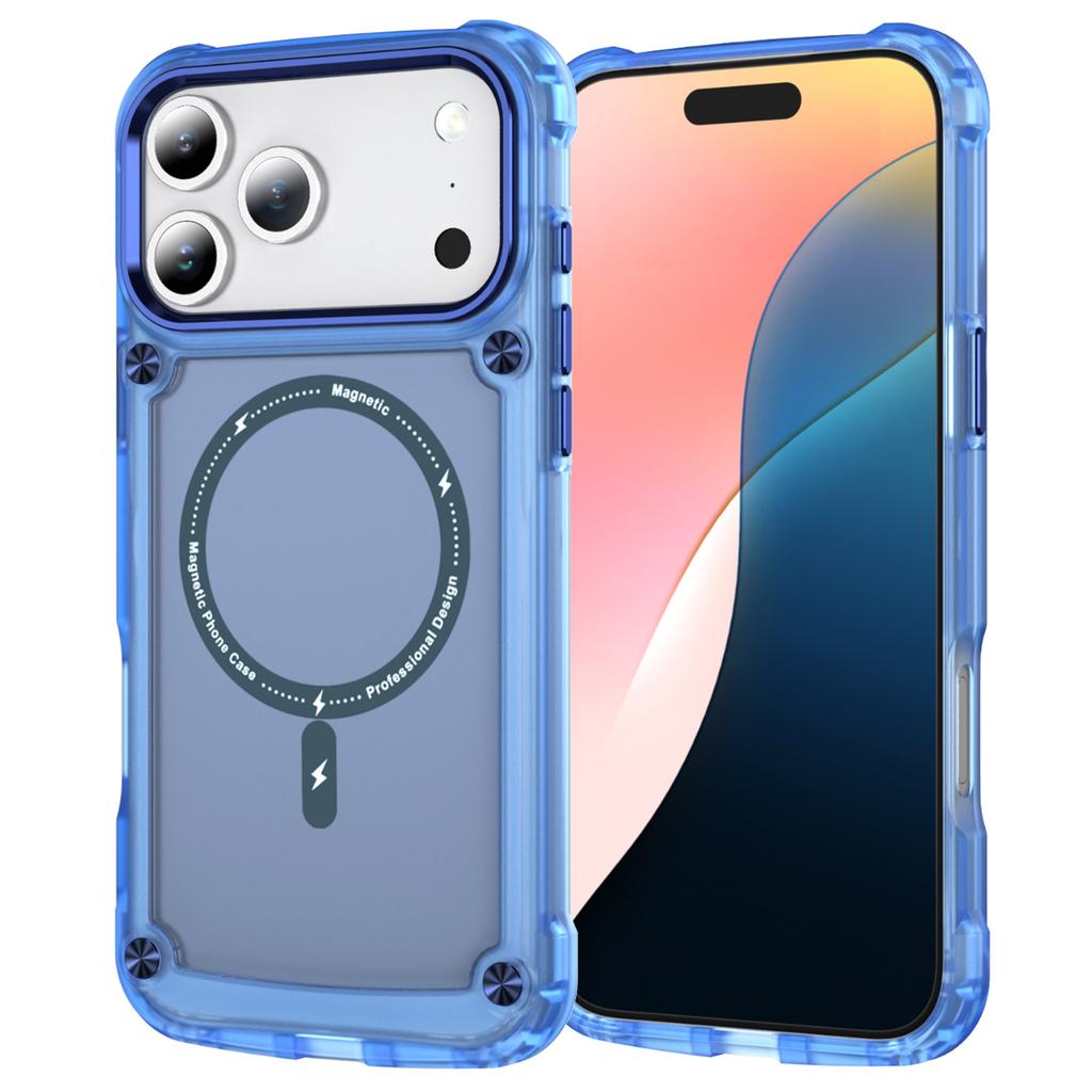 For iPhone 17 Pro Max Case Skin Touch TPU+PC Phone Cover Compatible with MagSafe