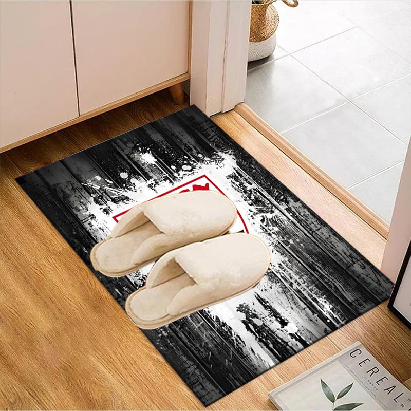 Vfb Fc Crest Printed Office Carpet Chair Cushion Entryway Rug, Rugs for Living Room, Bedroom Christmas gifts