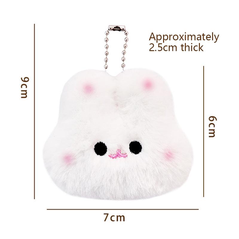 Мультяшный плюшевый кролик-румянец брелок кавайная милая кукла игрушка сумка кулон брелок брелок аксессуары для женщин пар подарок