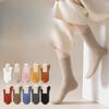 Female Spring and Autumn Leisure Pure Cotton Anti Pilling Sweat Absorbing Boneless Sports Tube Socks