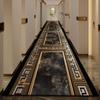 Luxury Marble Long Corridor Carpet Non-slip Washable Hall Runner Carpets Stairway Rug European Style Aisle Door Mat Customizable