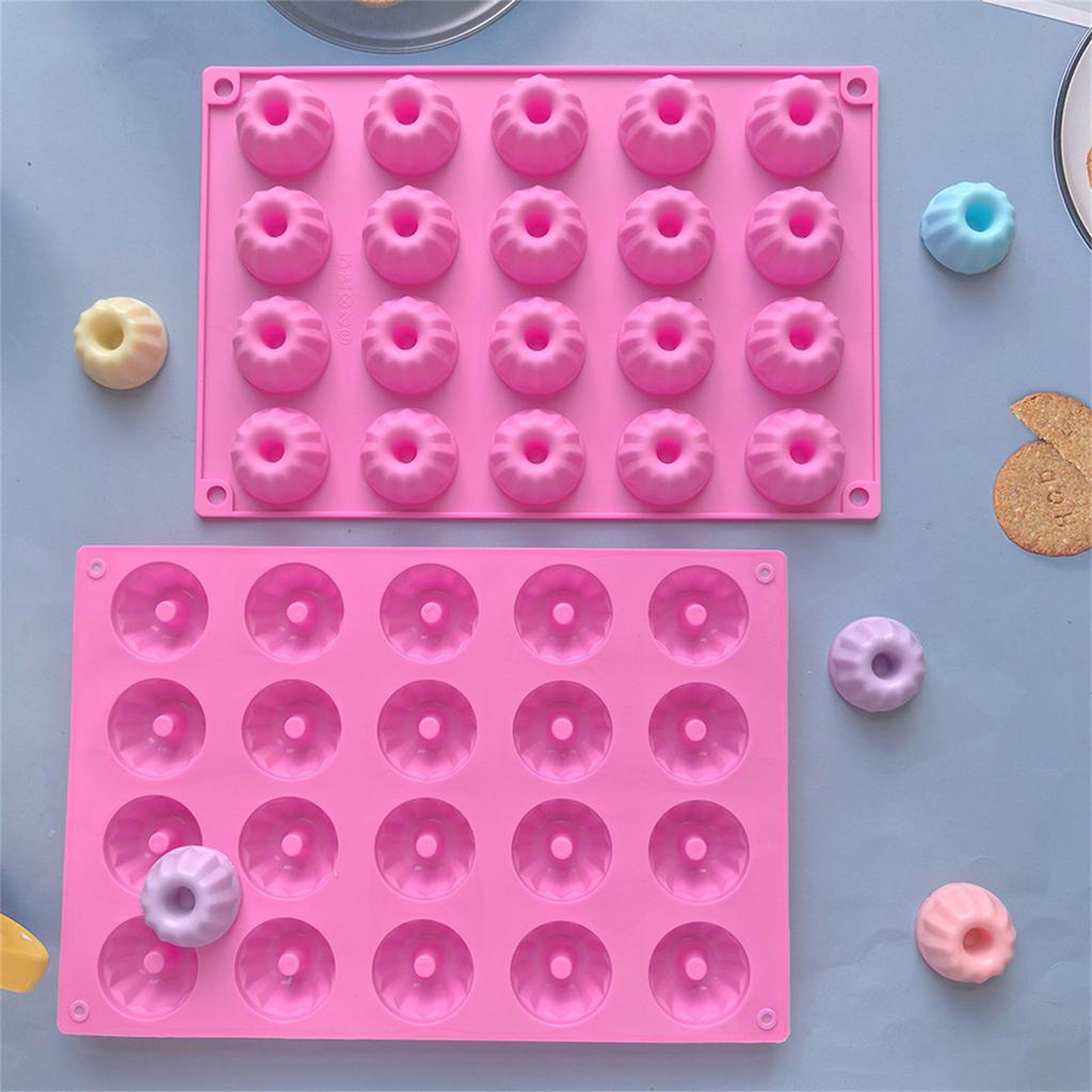 Функциональные 20-ячеечные мини-силиконовые формы для кексов Бандт, антипригарные формы для выпечки тортов, маффинов, брауни и пудингов