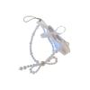Sophisticated Pearl Beaded Phone Charm with Ballet Shoe Bag Decoration Multipurpose Fashion Ornament for Stylish Ladies