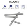 uxcell Fully Threaded M8 Threaded Rod Stud Bolts, Long Thread, 40mm Length, 1.25mm Pitch, 304 Stainless Steel, Right-Hand Thread, 4 Pieces