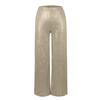 Women's Fashion Solid Color High Waist Sequin Side Zipper Draped Wide Leg Pants