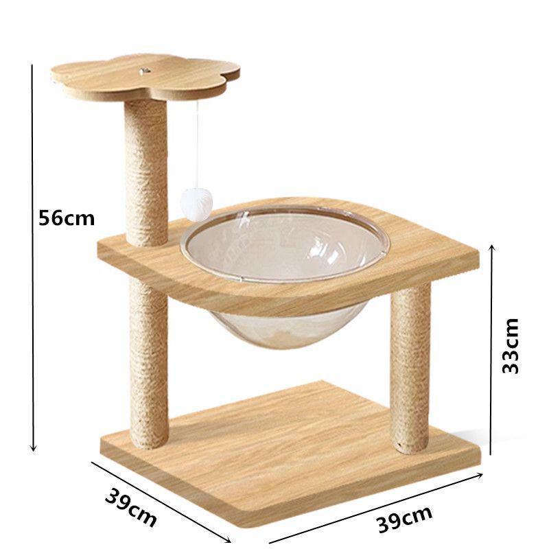 Четырехсезонное кошачье дерево: Кровать, Игровой комплекс, Когтеточка, Сизалевая веревка, Когтеточка, Игрушки и принадлежности.