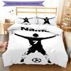 3pcs Custom Name Soccer Bedding Set Duvet Cover Closure Includes 1 Duvet Cover & 2 Pillowcases, Soft and Comfortable for All Seasons.