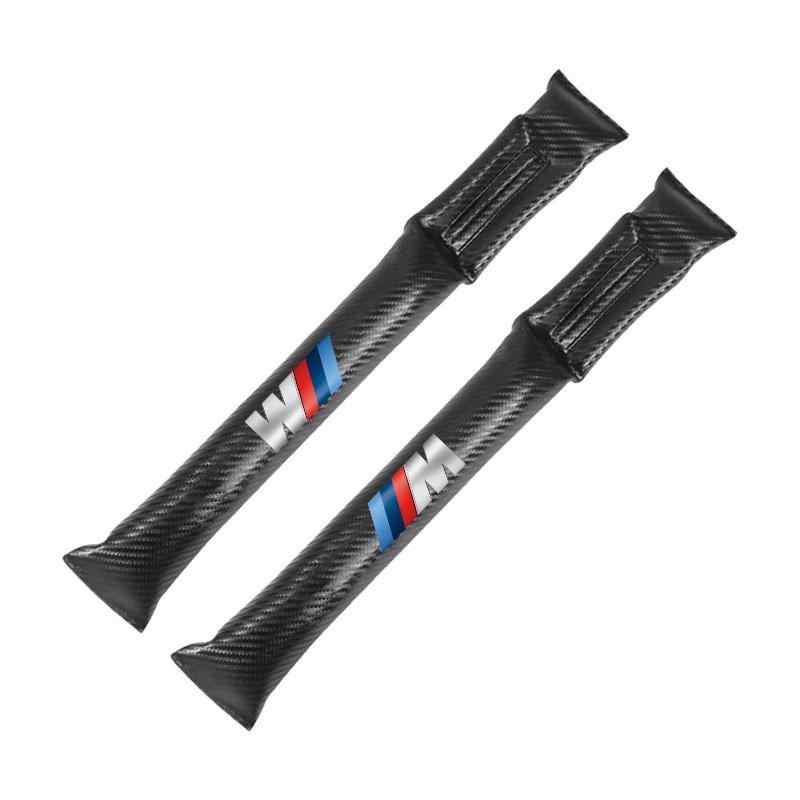 Parking Tag 2Pcs Car Seat Gap Filler Strip Soft Pads Leather Auto Accessories For BMW E46 E90 E60 F30 F10 E39 E36 F20 G30 G20 X1 BZ5