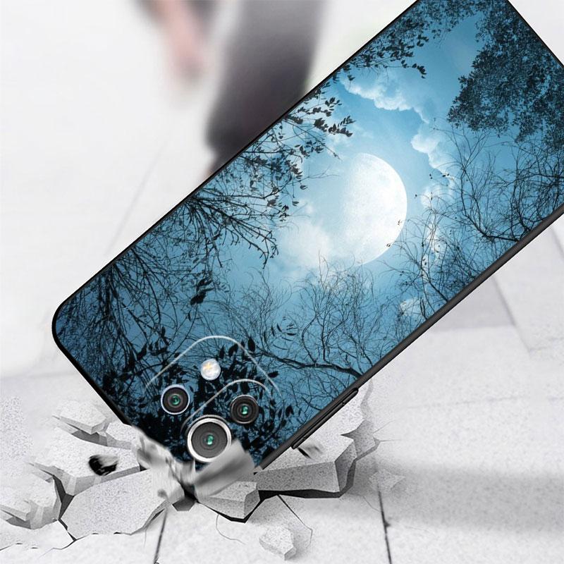 Чехол для телефона Sky Full Moon для Samsung Galaxy A72 S22 Note 20 Ultra 10 Plus 8 9 A32 A22 S20 S21 S22 5g A71, черные матовые чехлы