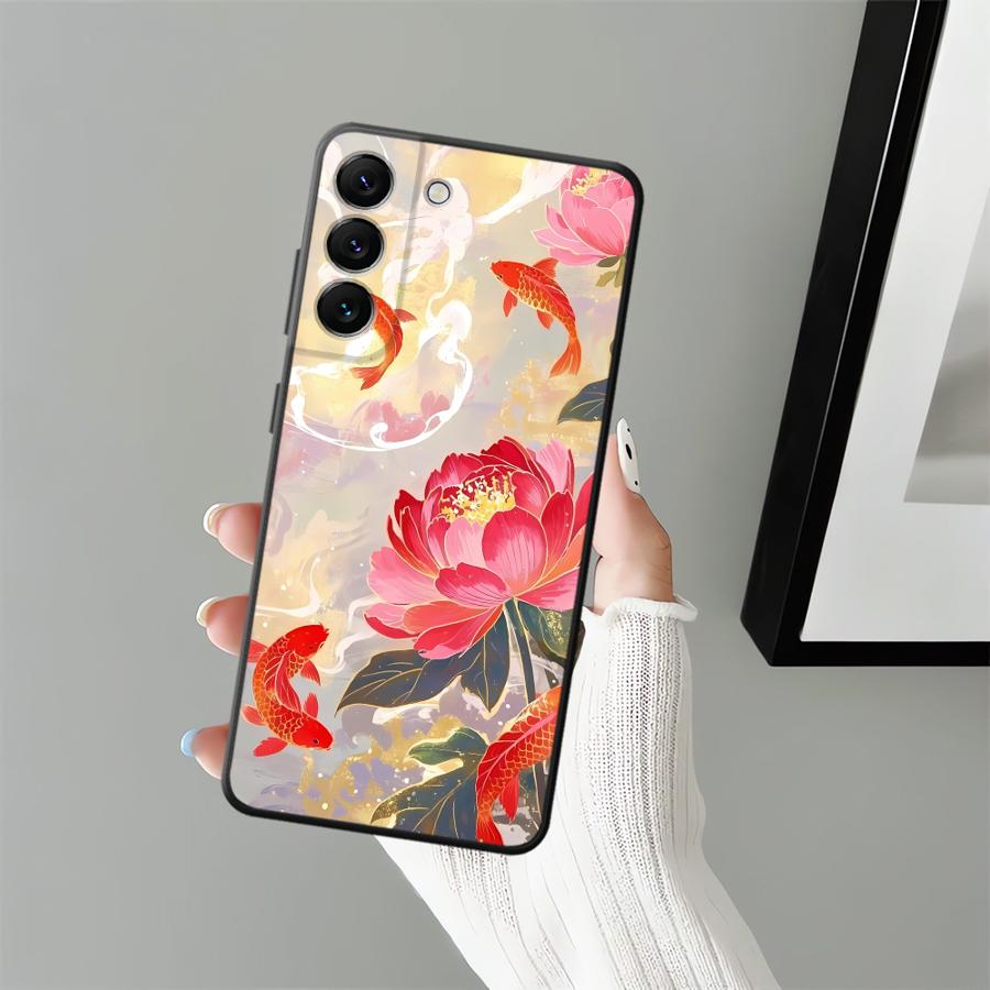Масляная живопись Цветок Чехол для телефона для Samsung Galaxy A06 A73 A51 A53 A17 A55 A57 A15 A23 A05 A37 A52 A36 A25 A16 A12 A50 A70