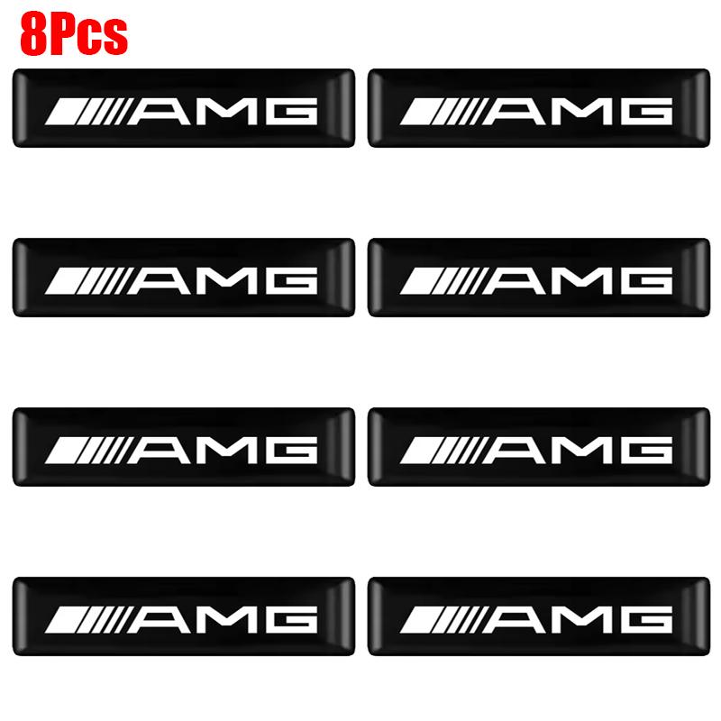 3D Epoxy Personality Mark Stickers Car Interior Exterior Decoration Sticker For Mercedes Benz AMG W205 W204 W206 W213 W212 W211