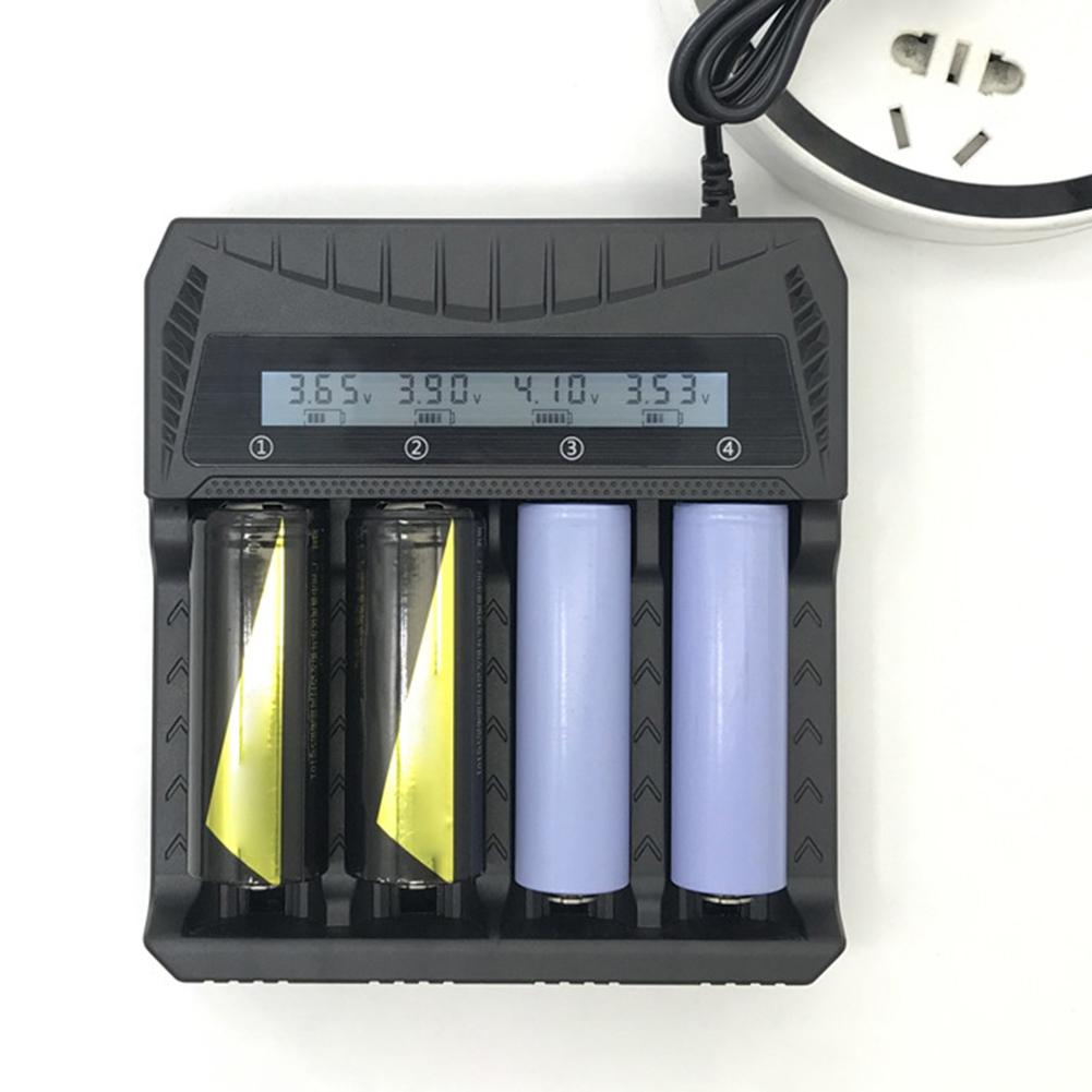 1/2/4 слота интеллектуальное зарядное устройство для аккумуляторов с ЖК-дисплеем USB-вход 18650 литий-ионное зарядное устройство для литий-ионных аккумуляторов 18650 4.2V
